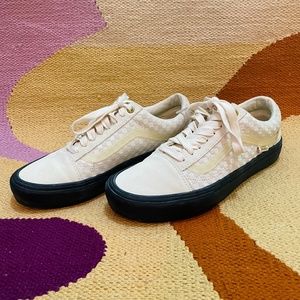 Vans Skate Old Skool Lizzie (Armanto) Antique White & Black Skate Shoes